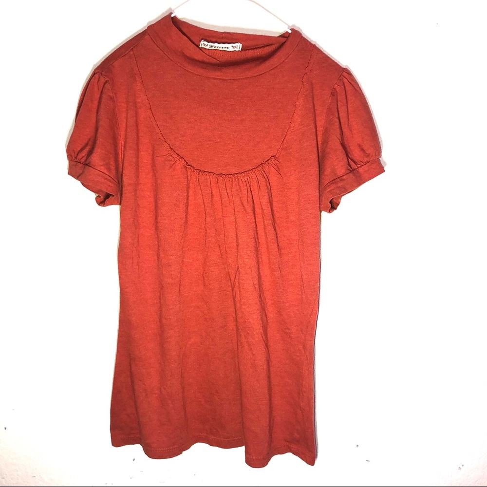 Mock neck autumn top. Mock Neck blouse. Puffy sleeves Mock neck blouse